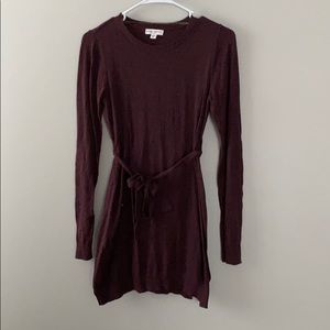 Maroon maternity tunic sweater
